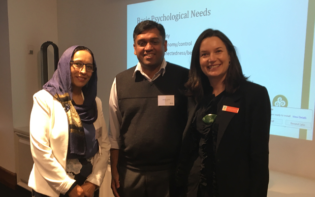 RASNZ's Fahima Saied and Matthew Kalloor and Diversity Works New Zealand Chief Executive Rachel Hopkins