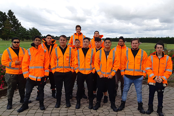 Photo of group of participants in Downer New Zealand's In Work Success programme