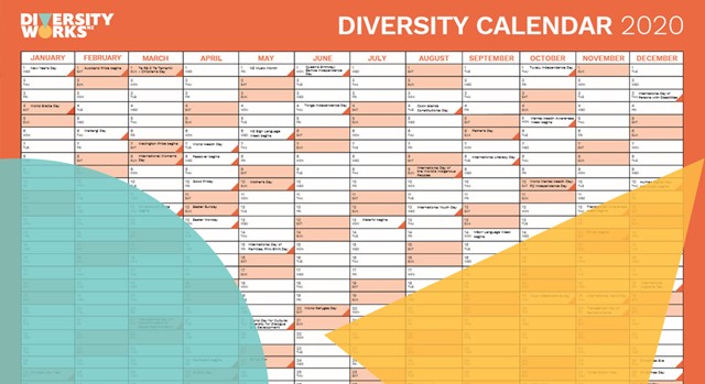 Photo of Diversity Calendar 2020