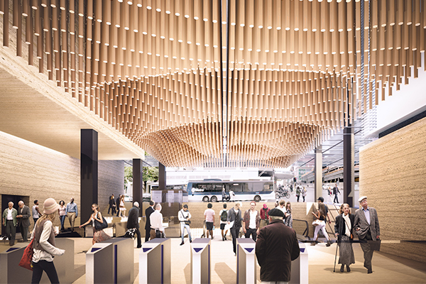 Photo of Aotea Station Threshold design