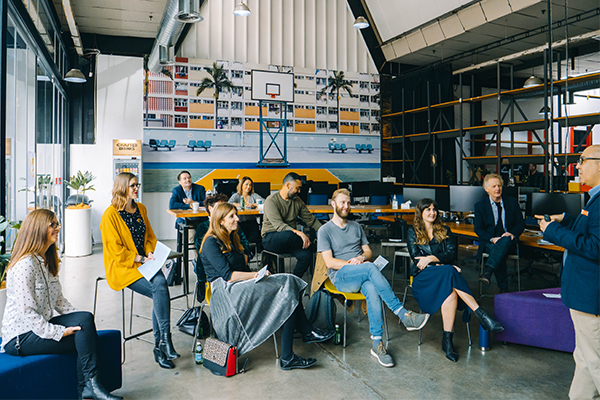 People taking part in a workshop