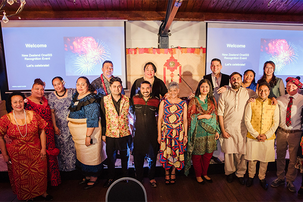 Group in traditional cultural wear