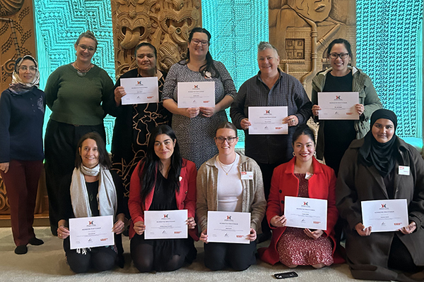 Photo of people accredited at Auckland Practitioner hui